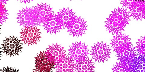 Light Purple, Pink vector natural layout with flowers.