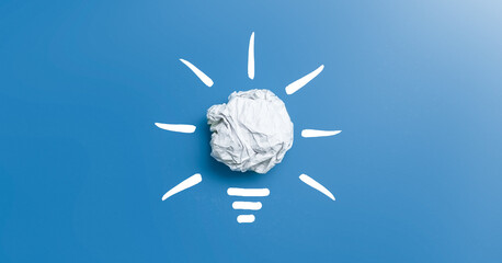 Creative new idea. Innovation, brainstorming, solution concepts.