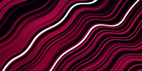 Dark Pink vector template with curves. Abstract illustration with gradient bows. Best design for your ad, poster, banner.