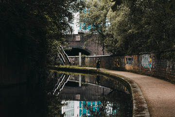 The Birmingham and Worcester Canal near Five Ways, Birmingham, England