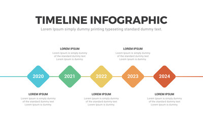 Timeline and infographic concept design, modern and colorful, with icons. Easy to customize template. EPS 10. business timeline, presentation timeline.