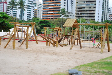 Fototapeta na wymiar Parque Dona Lindu, praia de Boa Viagem - Recife-PE