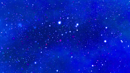 星　幻想的な空間　（青）