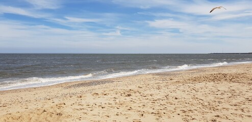 beach, sand, sea, sky, ocean, water