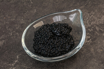 Luxury strugeon fish black caviar