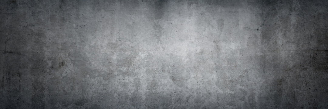 Texture of an old grungy gray concrete wall as a background