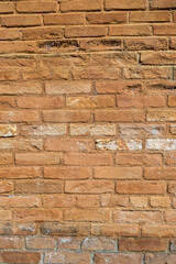 fundo te tijolo de barro vermelho