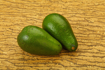 Two ripe exotic avocado vegetable