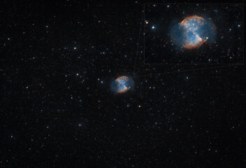 Fototapeta na wymiar M 27 Dumbbell Nebula 
