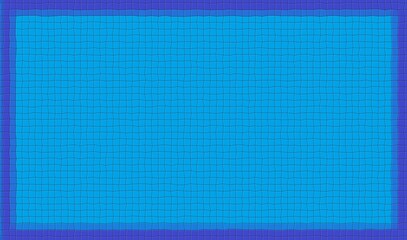 Fondo de piscina de color celeste y cenefa de color azul. Fondo de piscina de mosaicos cuadrados y efecto agua