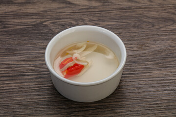 Vietnamese vinegar sauce with chili