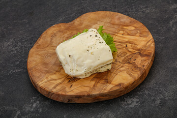 Halloumi cheese with mint for grill