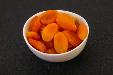 Sweet tasty dried apricot heap
