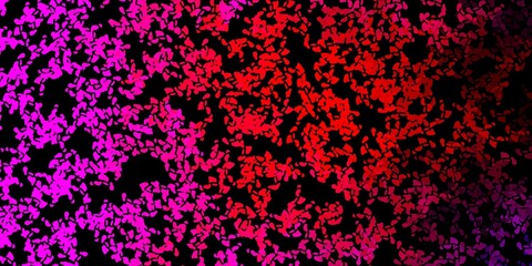Fototapeta na wymiar Dark pink, yellow vector texture with memphis shapes.