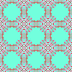 Seamless  beautiful floral Pattern. Abstract texture designs with gradient can be used for backgrounds, motifs, textile, wallpapers, fabrics, gift wrapping, templates. Vector