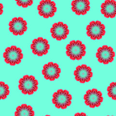 Seamless  beautiful floral Pattern. Abstract texture designs with gradient can be used for backgrounds, motifs, textile, wallpapers, fabrics, gift wrapping, templates. Vector