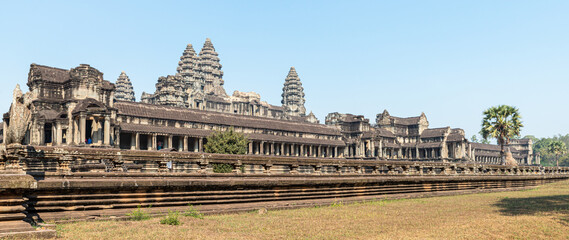 An outside view of Angkor Wat