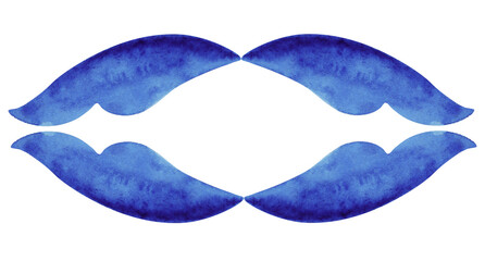 Watercolor pattern illustration. Wall tile design. Rectangular tile wall design. Ornament for surface texture, towels, pillows, wallpaper, print, web background. Pattern on a white background