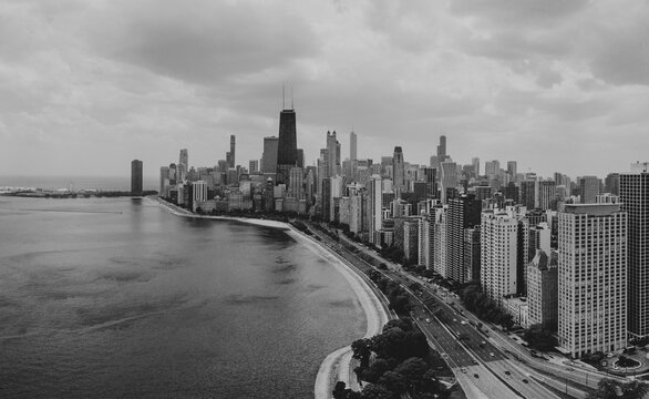 Fototapeta Chicago skyline north lakeshore02