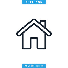 Home, House Icon Vector Logo Design Template