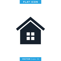 Home, House Icon Vector Logo Design Template