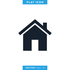 Home, House Icon Vector Logo Design Template