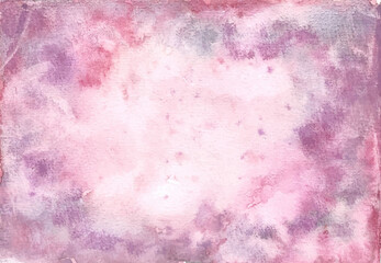 vintage purple watercolor abstract background