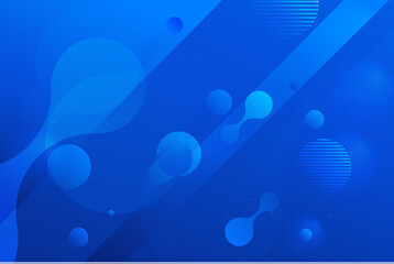Abstract blue balls geometric gradient color background.For graphic design. 3d render illustration.