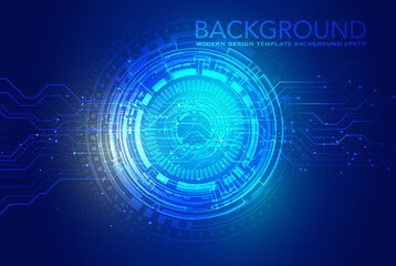 abstract technology background with hexagons , Vector abstract background shows the innovation of technology and technology concepts. Can be applied to your businesses.