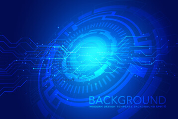 abstract technology background with hexagons , Vector abstract background shows the innovation of technology and technology concepts. Can be applied to your businesses.