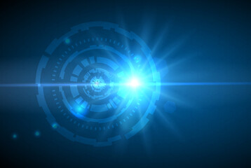 Futuristic technology HUD vector background. Eps10. - Vector