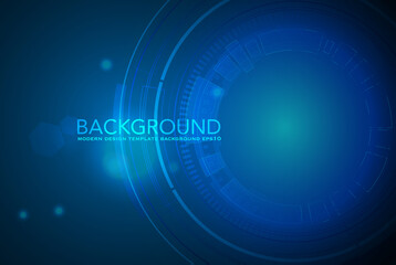 Futuristic technology HUD vector background. Eps10. - Vector