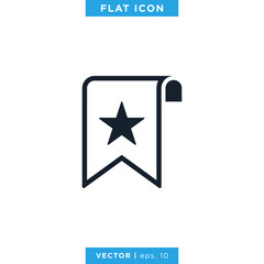 Bookmark Icon Vector Design Template