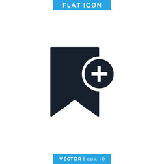 Bookmark Icon Vector Design Template