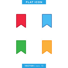 Bookmark Icon Vector Design Template