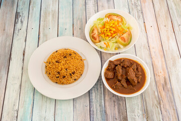 Dominican dish of moro de guandale