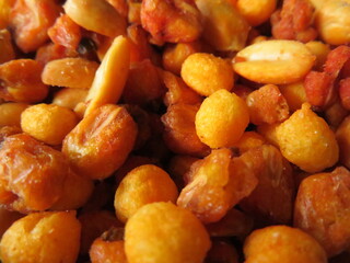 Dried fruit snack peanuts delicious hard corn