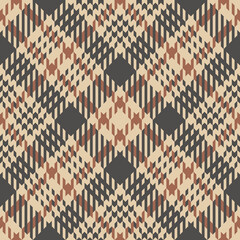 Hounds tooth pattern vector. Brown tweed check plaid graphic for dress, coat, jacket, skirt, or other modern autumn winter textured fabric design.