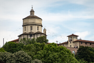 Fototapeta na wymiar Turin, Italy: The Church of Santa Maria al Monte dei Cappuccini - catholic church