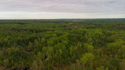 Obraz premium Aerial view of Laval City, Quebec, Canada