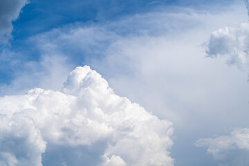 Naklejka na ściany i meble Blue sky with Cumulus clouds