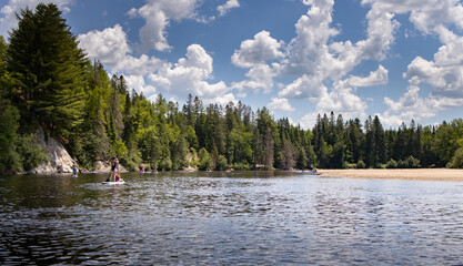Descente sur la Rouge de Labelle à La Conception