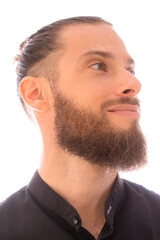 Obraz premium A portrait on a white background