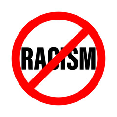 anti racism vector banner. black lives matter. stop racist. racial diversity race concept. together against racial discrimination, inequality. people equality. cant breath idea. on white background