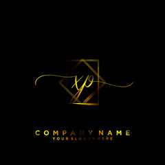 XP Initial handwriting logo vector	
