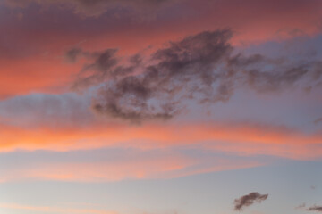 Fototapeta premium Red clouds.