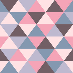Seamless geometric pattern from triangles. Vector illustration