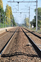 Fototapeta premium railway in the countryside