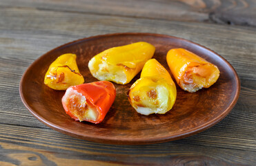 Stuffed mini sweet peppers