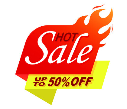 Hot sale tag. Offer discount price tag and flat design. big discount shopping concept graphic, banner, vector.